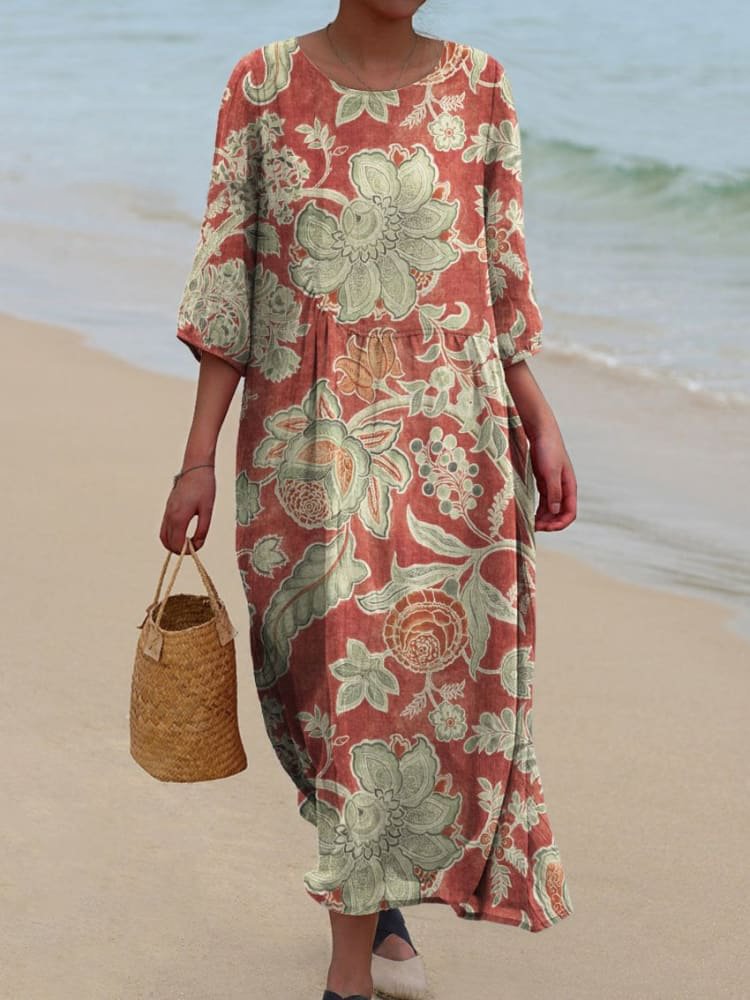DELILAH – ABITO MAXI DI FIORI AEROSAS