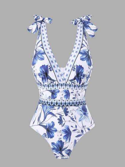 EMBERLY – GONNA A PORTAFOGLIO DI PORCELANA BLU E BIANCA