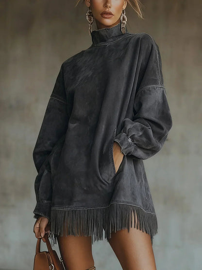 Amarinda | Felpa Oversized con dettaglio di Flecos
