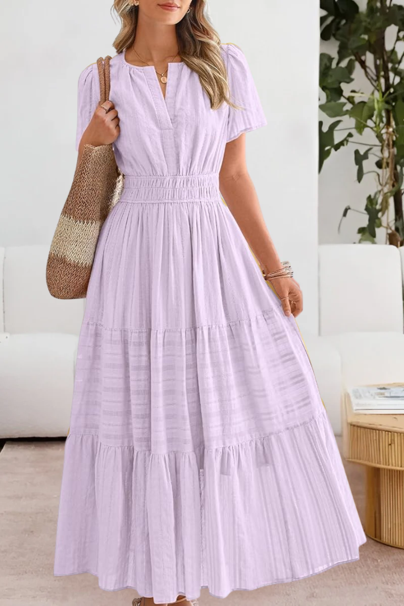 FREYA – ABITO MAXI TIERED CON FASCINO BASSO IL SOL