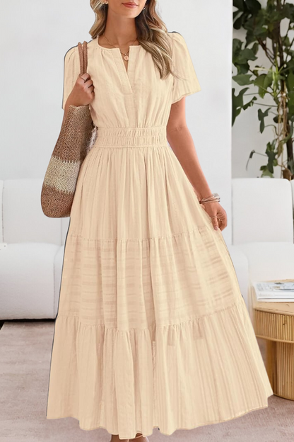 FREYA – ABITO MAXI TIERED CON FASCINO BASSO IL SOL