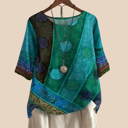 Valarie – Top Bohemio Colorato