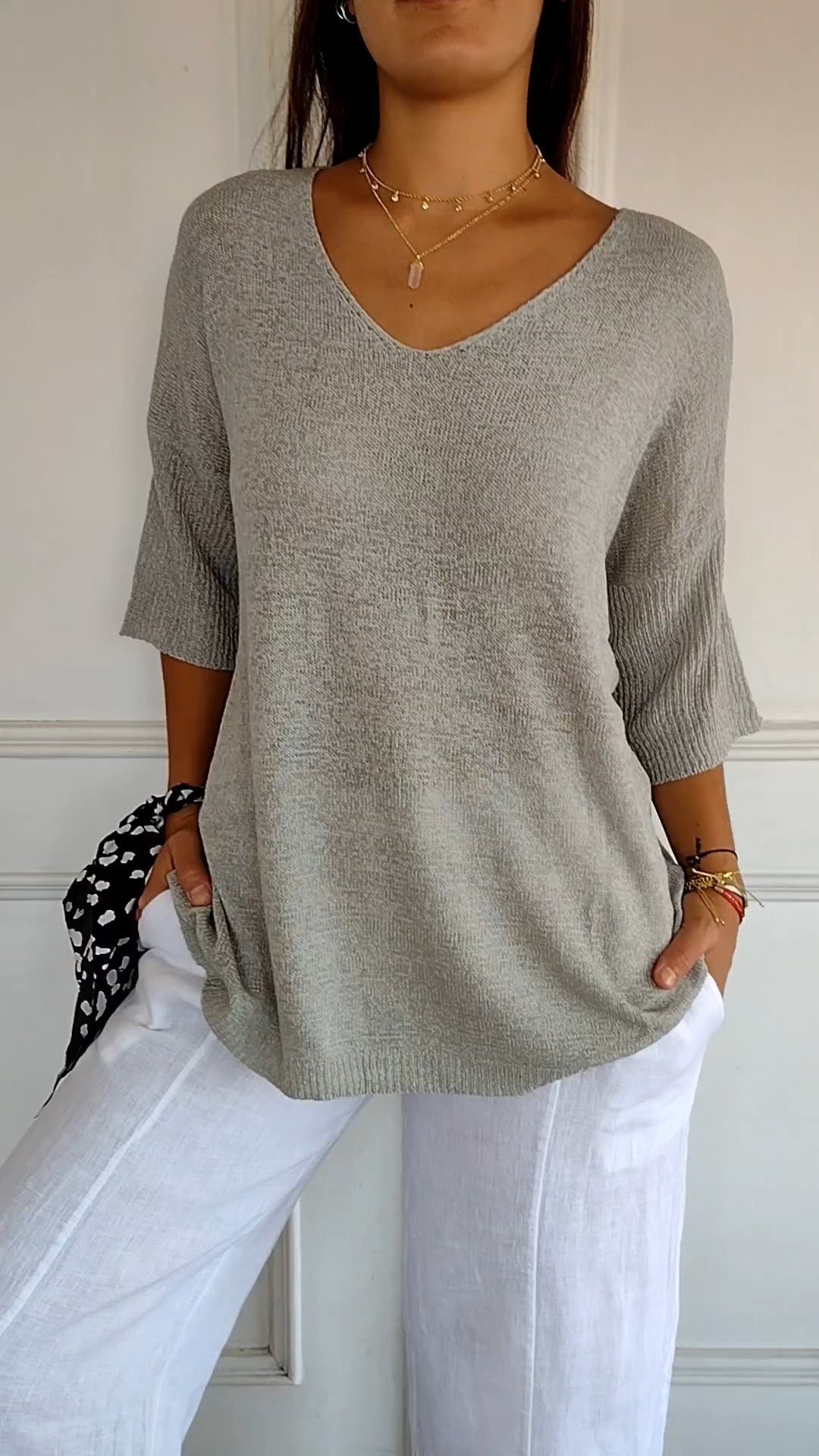 Top di Primavera con scollo a V