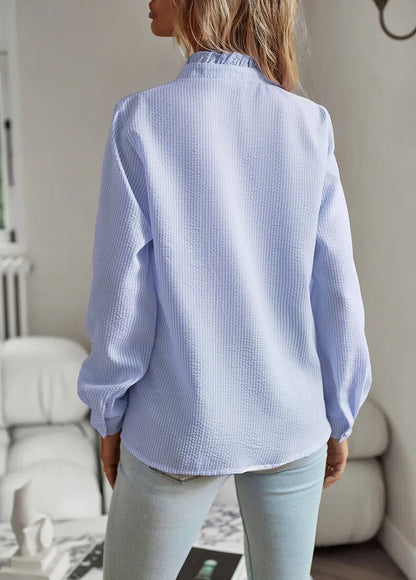 Grace – Blusa di Bottoni con Volant