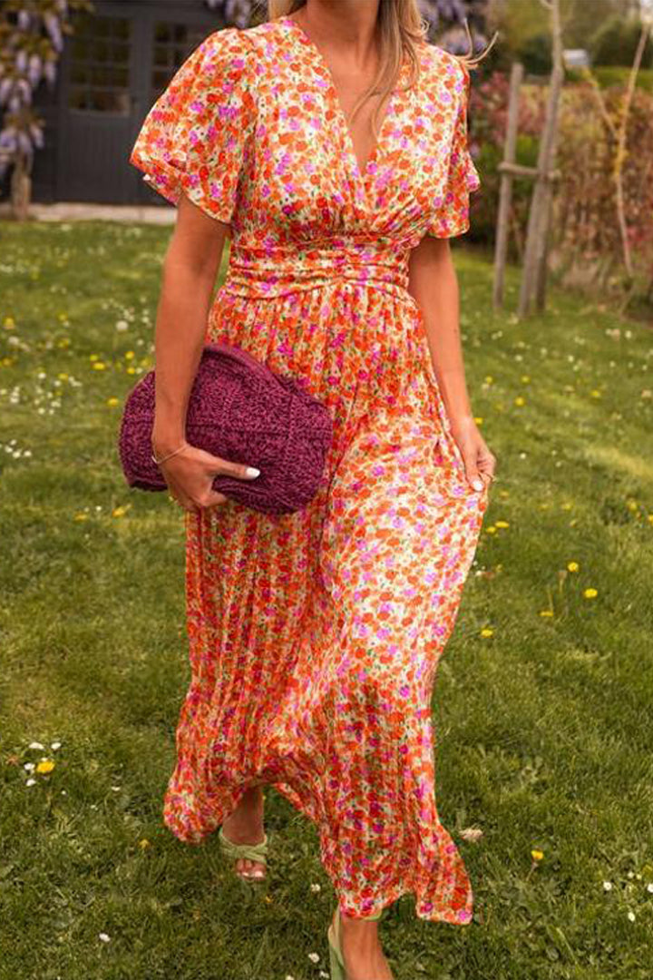 Fe | Abito lungo Elegante Con Fiori