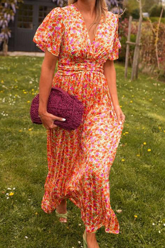 Fe | Abito lungo Elegante Con Fiori