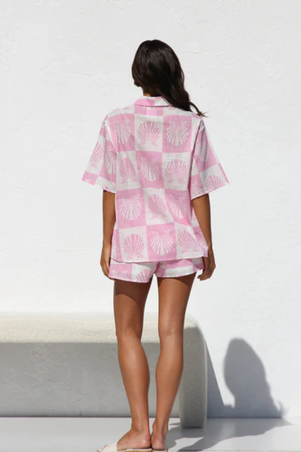 AVANYA – SET DI CAMICIA E SHORTS DI ESTATE TENDENCIA