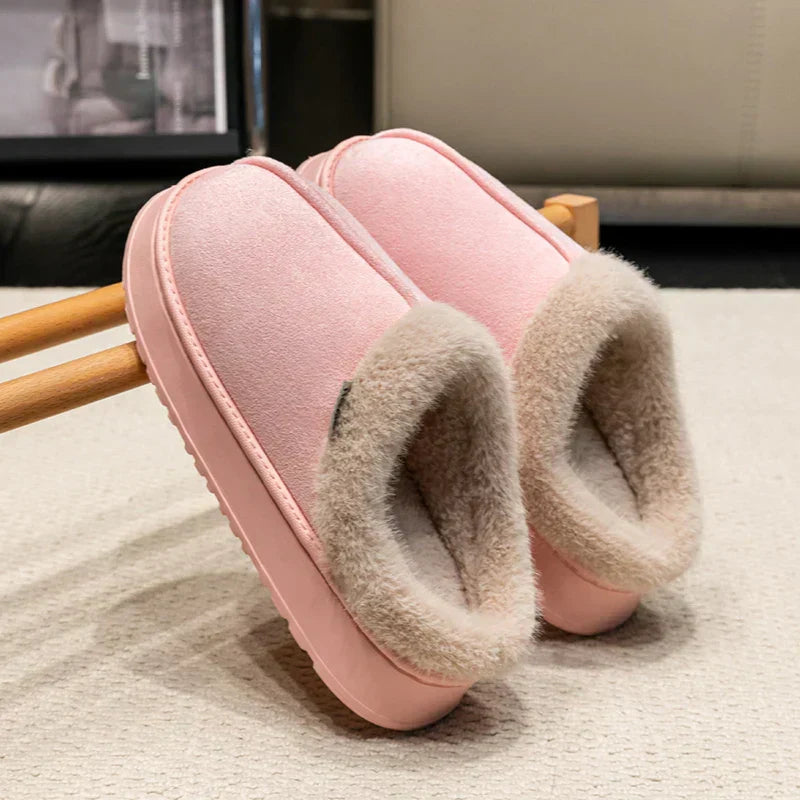 Pantuflas di Donna di Felpa per Interna con Fodera Cálido e Suola Antideslizante