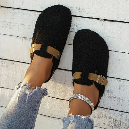 Sneakers di Donna Slip-On con Detalle di Fibbia e Comfort Morbida e Acogedor