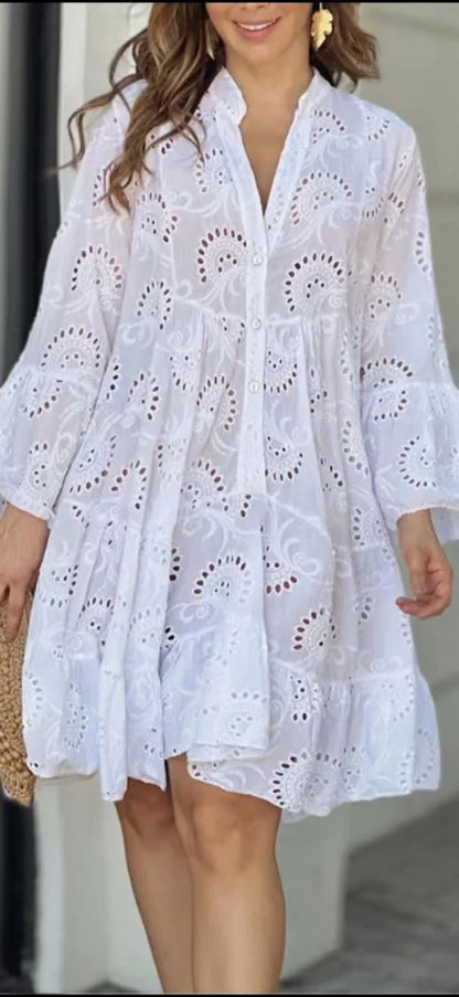 Robe Midi in pizzo Rosa - Eleganza Senza tempo