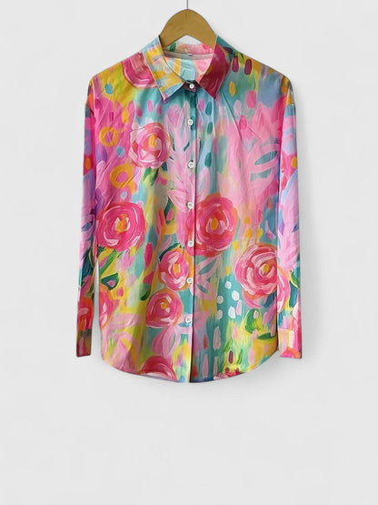 Anica - Blusa Artistica Vivaz con bottoni