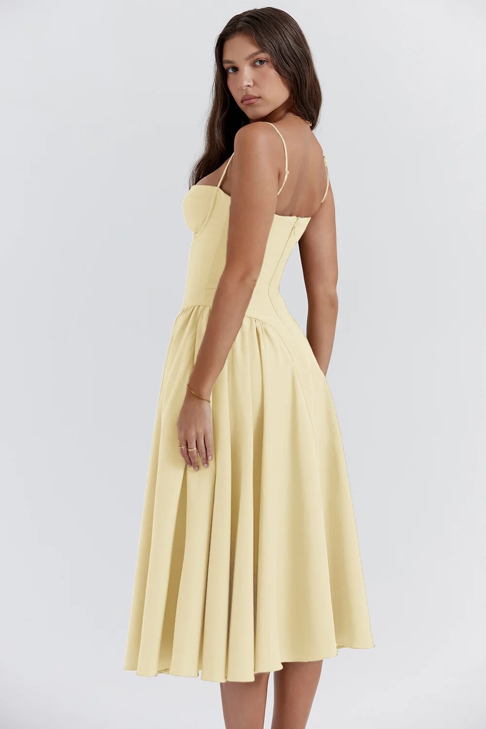 Elara | Abito con spalline con corsetto
