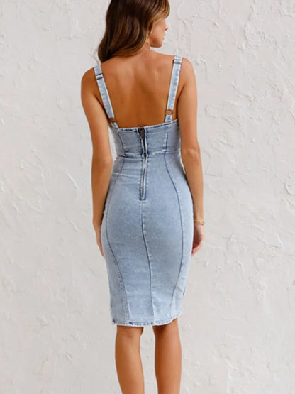Élodie - Abito elegante in denim