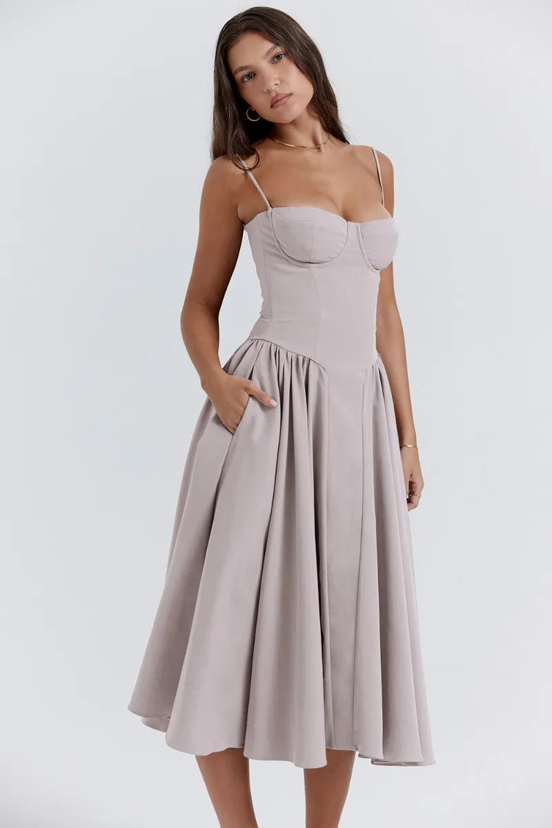 Elara | Abito di Sole con Corsetto Elegante