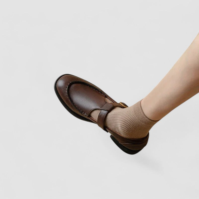 Avery - Scarpe ortopediche di punta quadrata Mary Jane