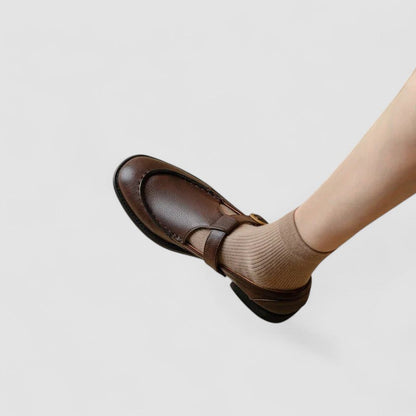 Avery - Scarpe ortopediche di punta quadrata Mary Jane