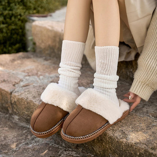 Sneakers di Invierno da donna di Peluche con Fodera di Morbida Vellón e Comfort Cálido