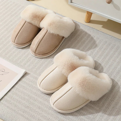 Pantofole di Interna di Felpa da donna con Revestimiento Morbida e Comfort Acogedor