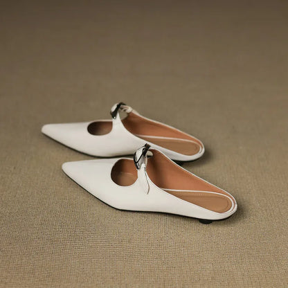 Clara – Mules in pelle naturale