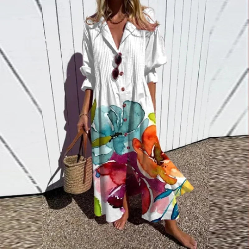 ISLA – ABITO MAXI BOTTONE BRISA COSTERA