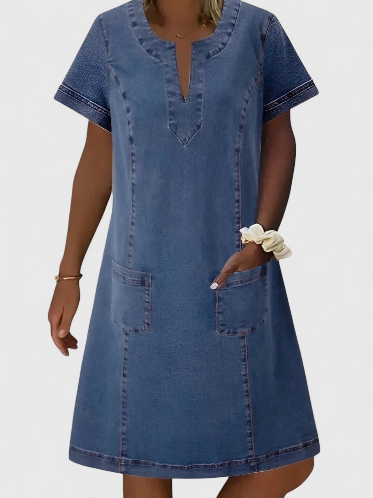 Christine | Abito di Denim Elegante