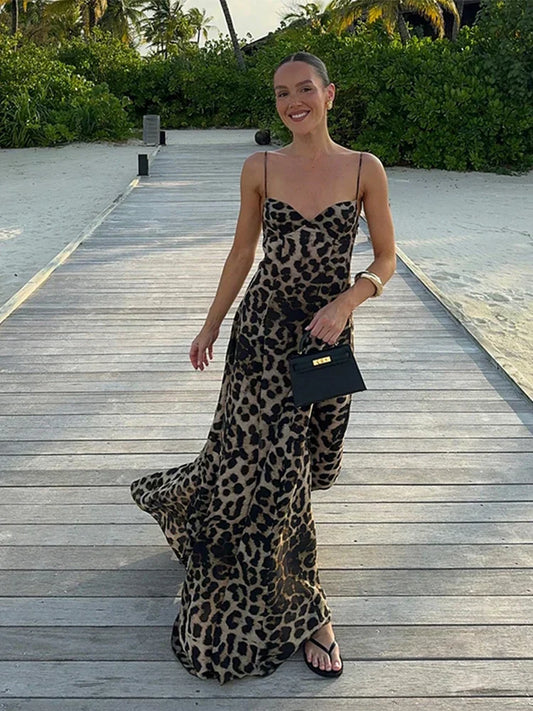 Antonella - Abito maxi Leopardo