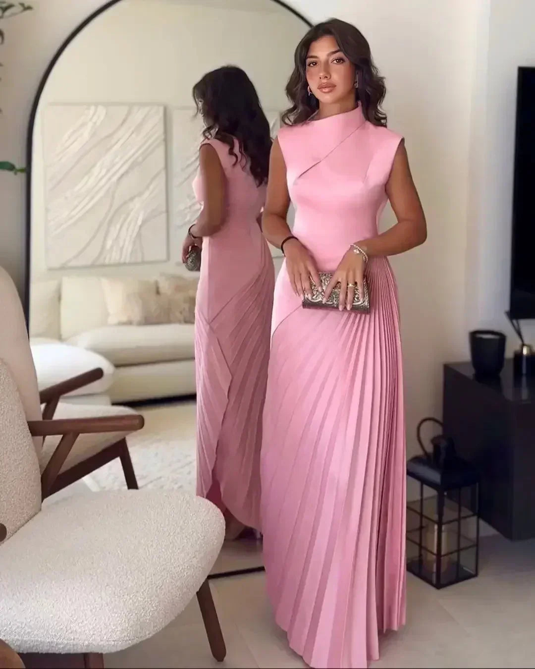 Ellison - Abito Maxi Drapado Elegante