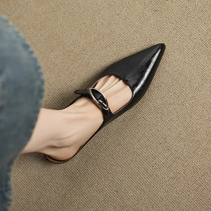 Clara – Mules in pelle naturale