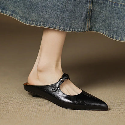 Clara – Mules in pelle naturale