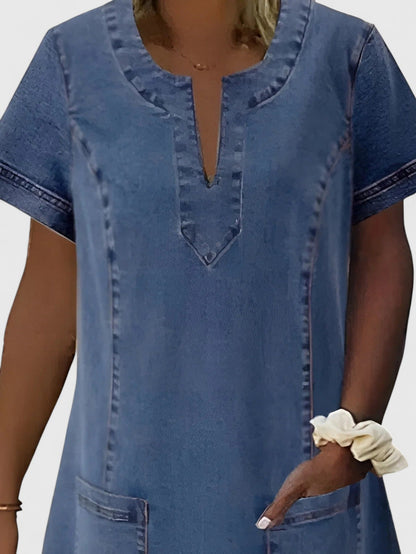 Christine | Abito di Denim Elegante