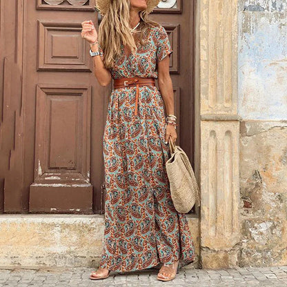 Vivienne | Abito midi floreale plissettato