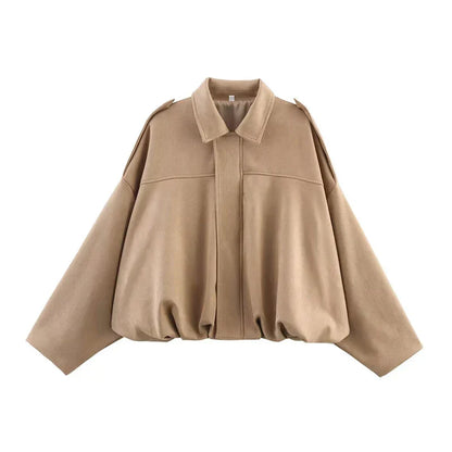 Giacca Diana – Bomber oversize Verde oliva