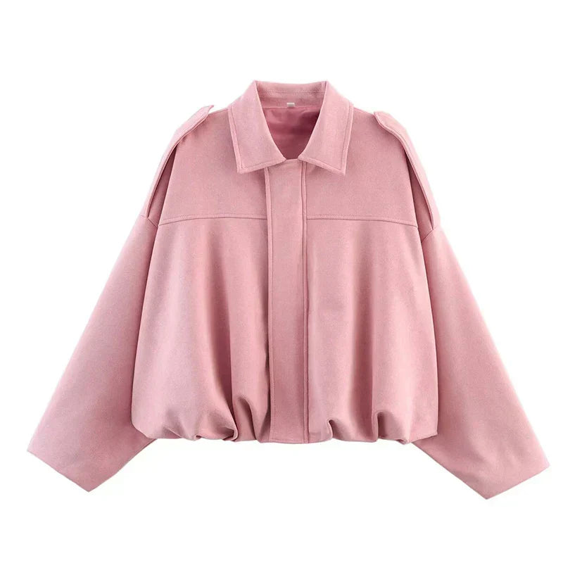 Giacca Diana – Bomber oversize Verde oliva