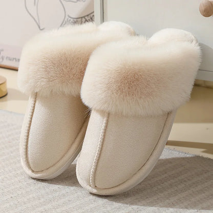 Pantofole di Interna di Felpa da donna con Revestimiento Morbida e Comfort Acogedor