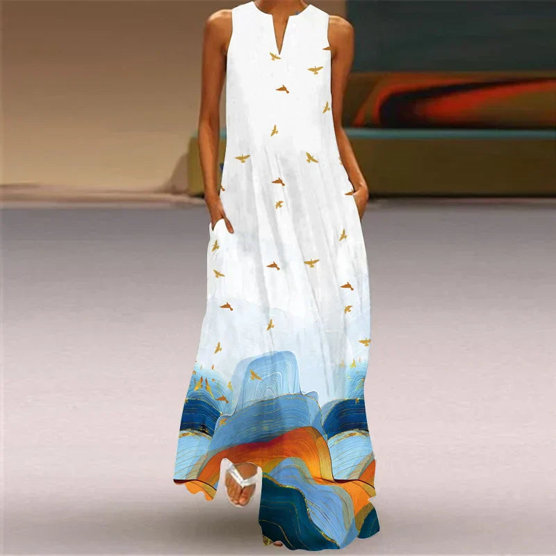 MONICA – ABITO MAXI FLORECER IN SILENCIO