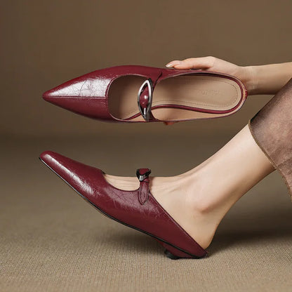 Clara – Mules in pelle naturale