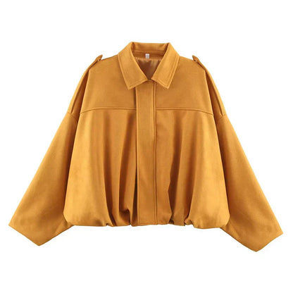 Giacca Diana – Bomber oversize Verde oliva