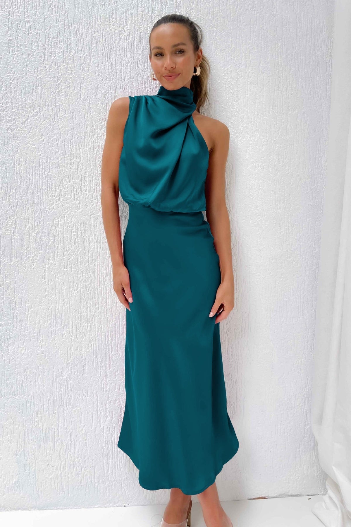 MADDIE – ABITO ELEGANTE CON SCOLLO DRAPPEGGIATO
