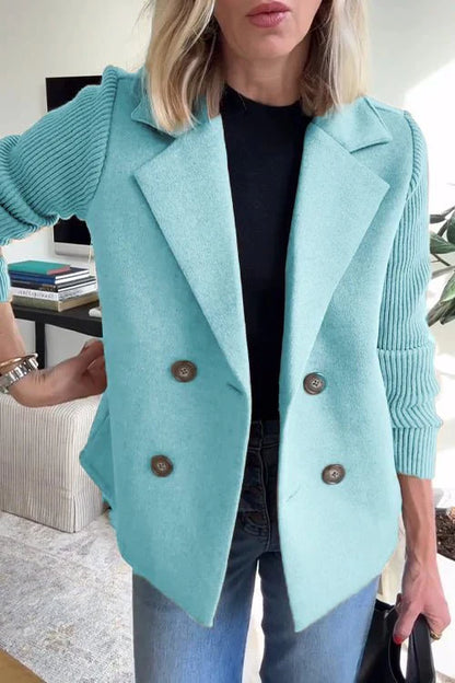 Amora™ | Blazer elegante con maniche in maglia