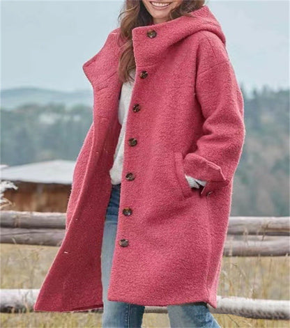 Aria™ - Elegante Cappotto lungo in lana Calda