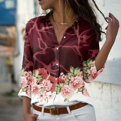 GEERTJE I BLUSA STAMPATA ALLA MODA