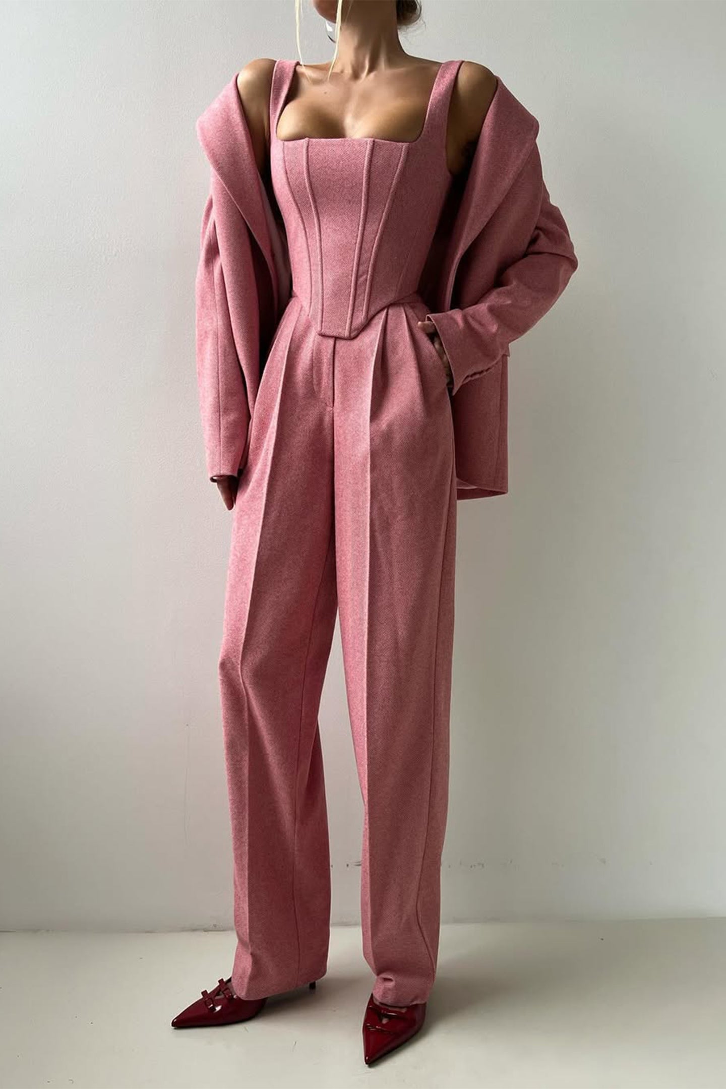 Grace | Set tre pezzi con Blazer di Doppio Bottone