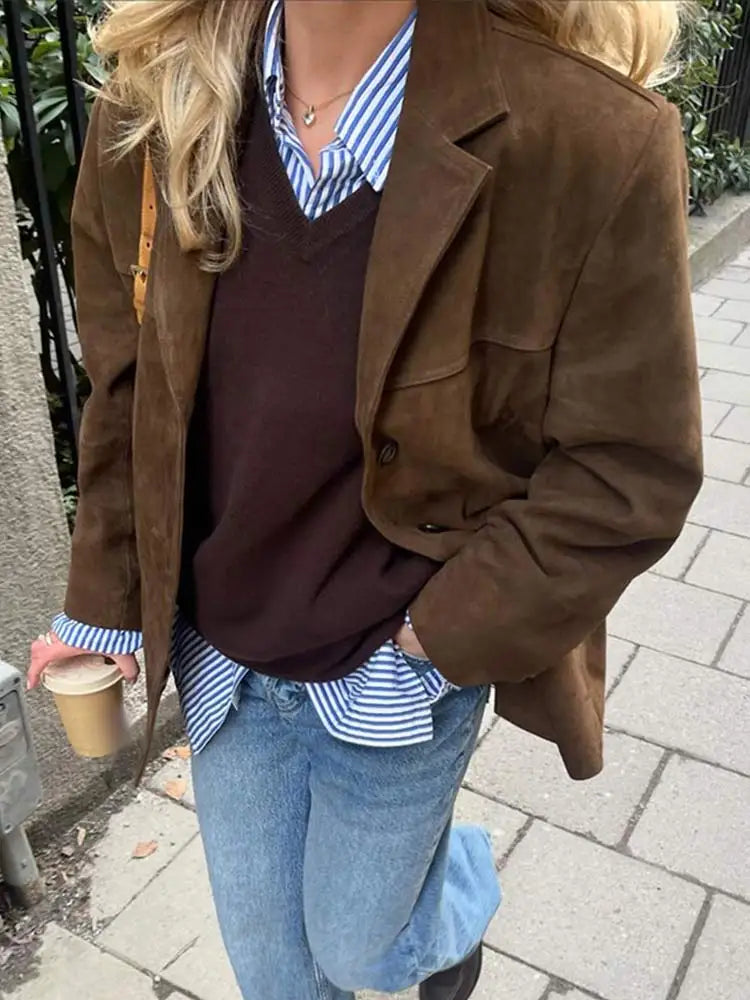 EMMA | Giacca con revers e tasca alla moda