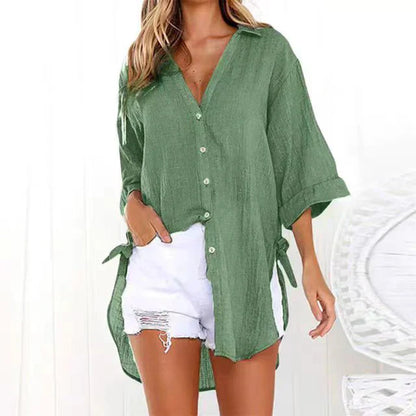 Camicia Larga con Lazos nei Lados