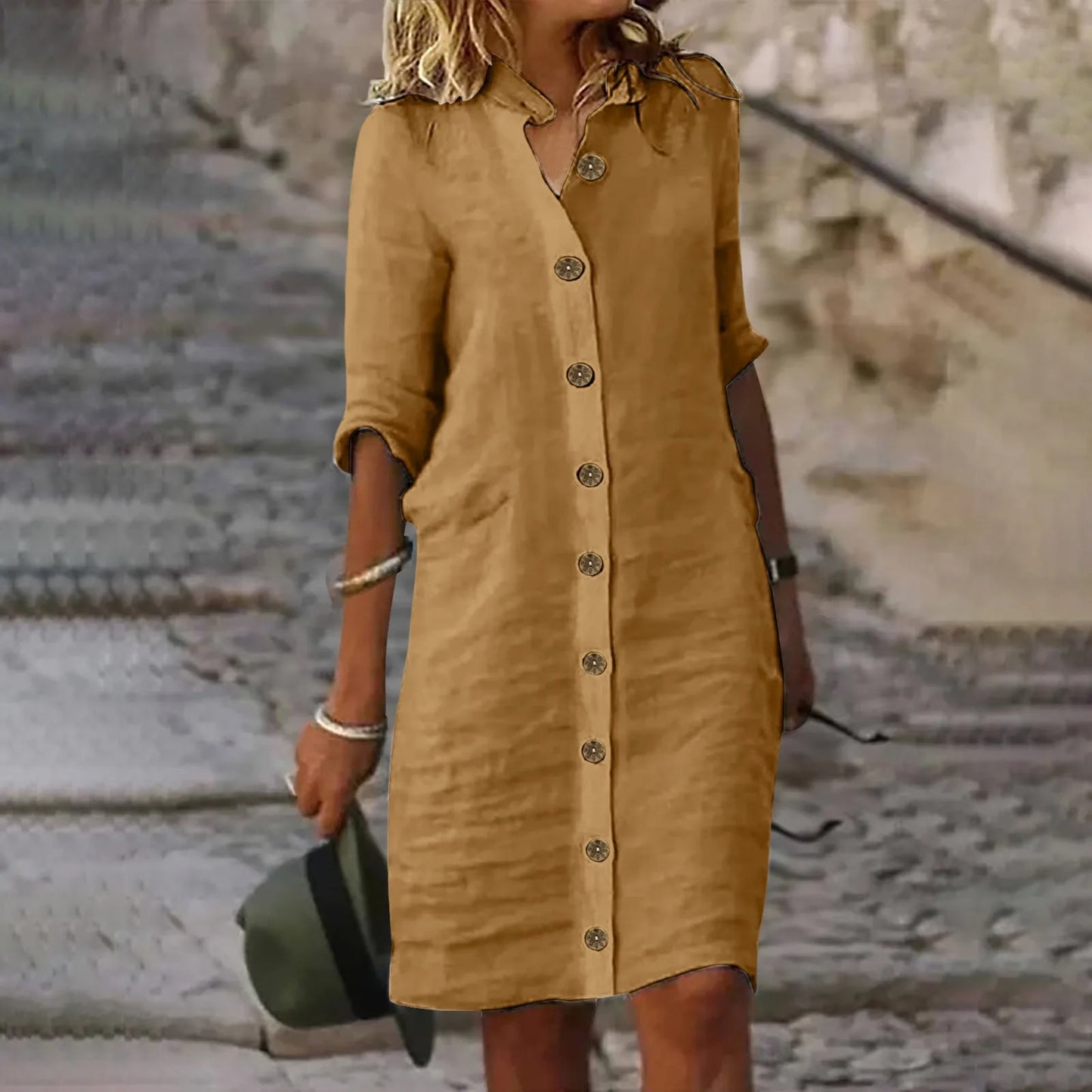 Bryn | Abito Corto Elegante con effetto coprente di Pancia