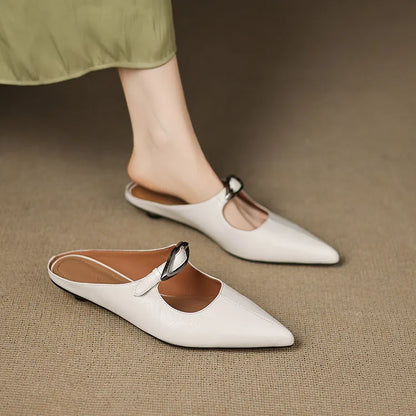 Wilda – Mules in pelle naturale