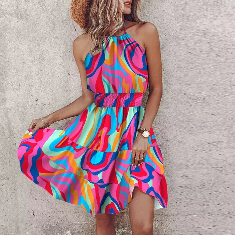 Marlowe - Abito midi Viscoso Bohemio Colorido