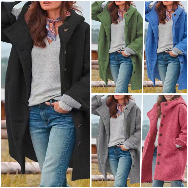 Aria™ - Elegante Cappotto lungo in lana Calda