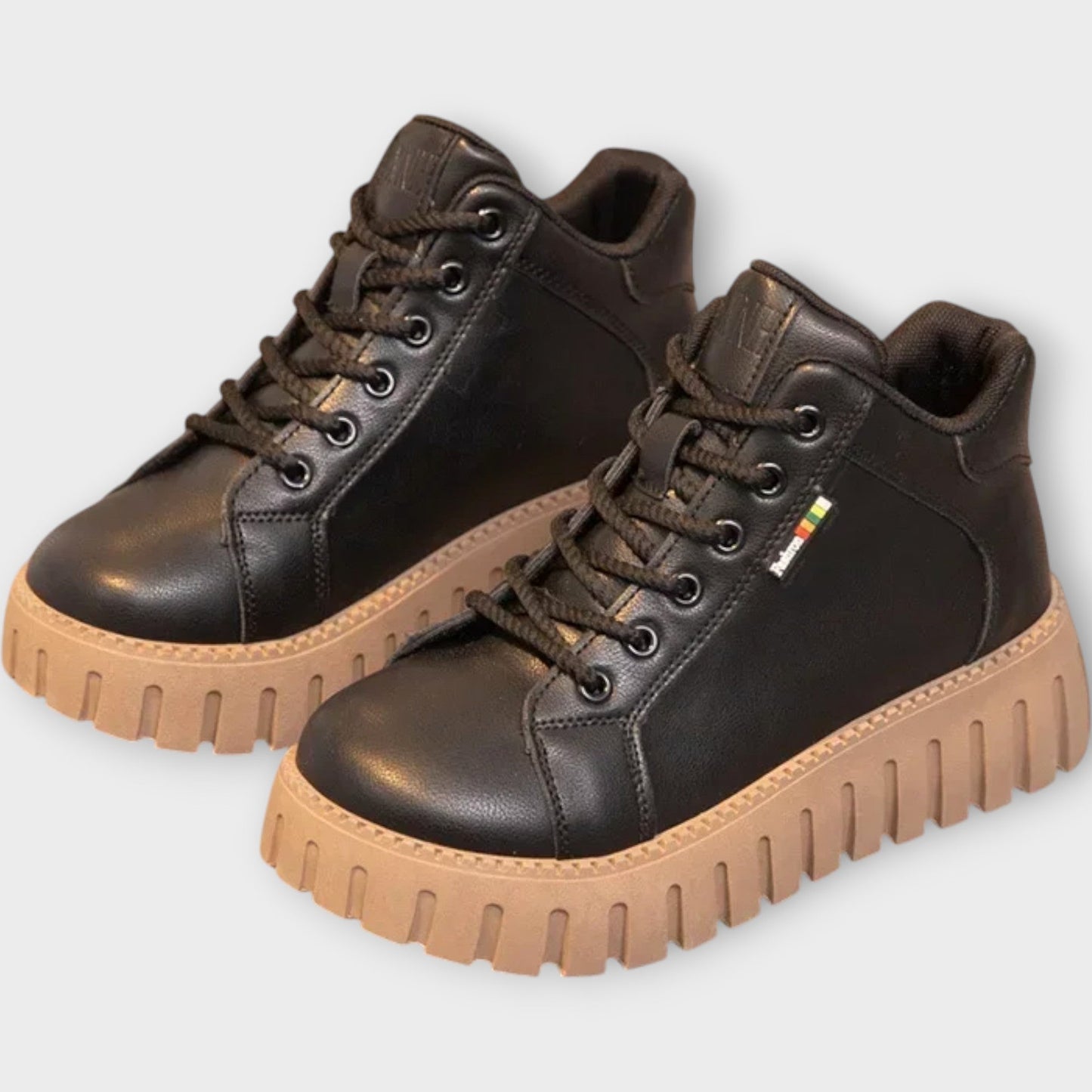 Sneakers con platform in Pelle Urban Edge