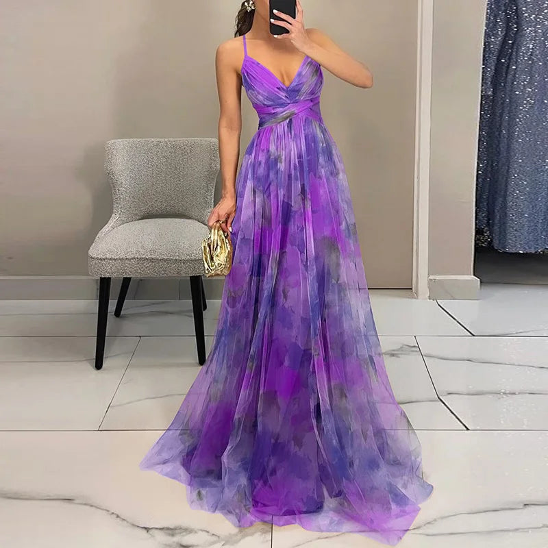 Jennifer | Abito maxi Floreale Elegante